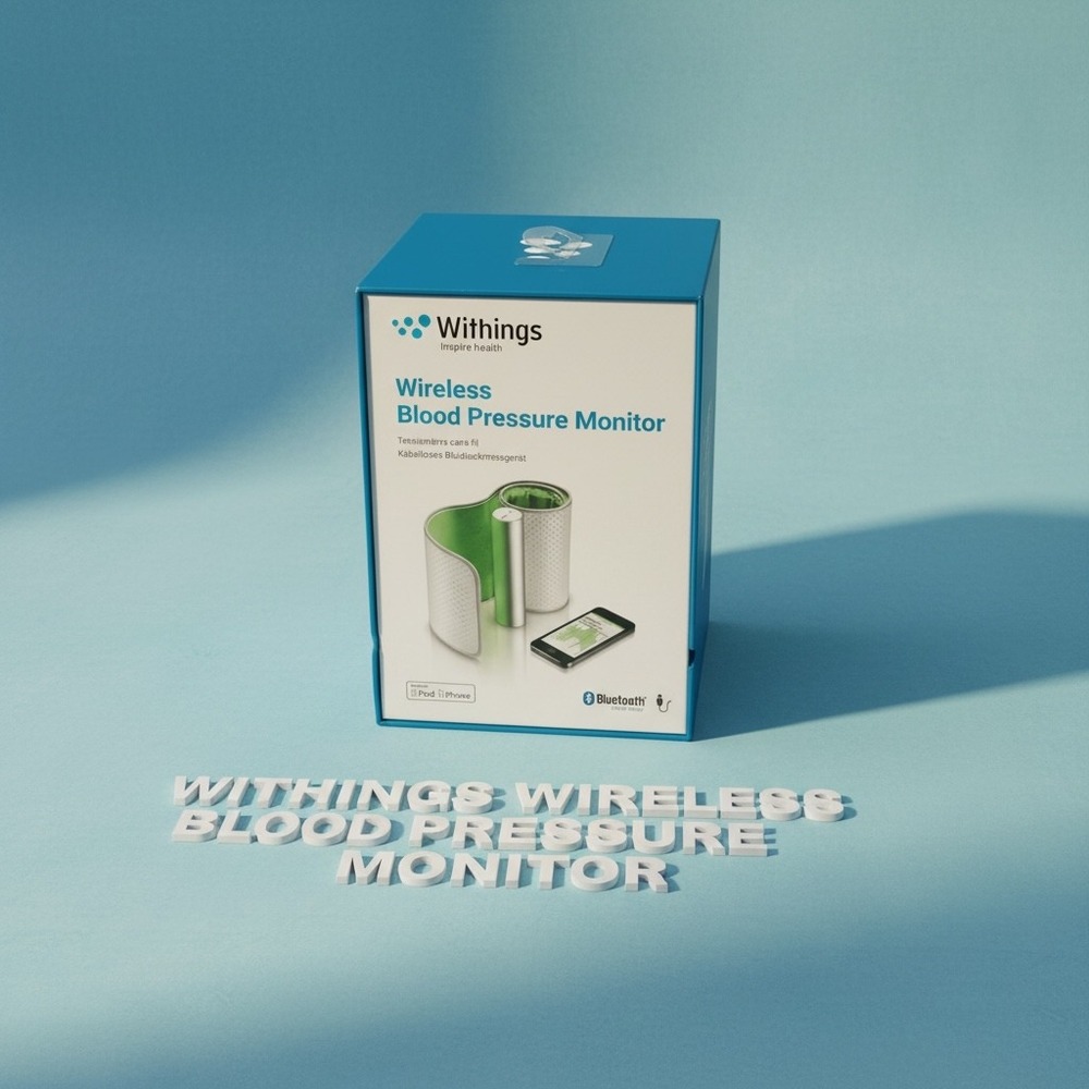 Withings Wireless Blood Pressure Monitor Bluetooth Smart iPhone Android Grey